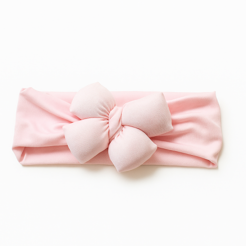 Βρεφική Κορδέλα Ροζ με φιόγκο pink big bow 8178